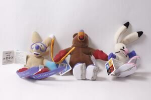 Salt Lake 2002 Olympics Plush Mascot Lot Sports Memorabilia With Tags ~ 260718-